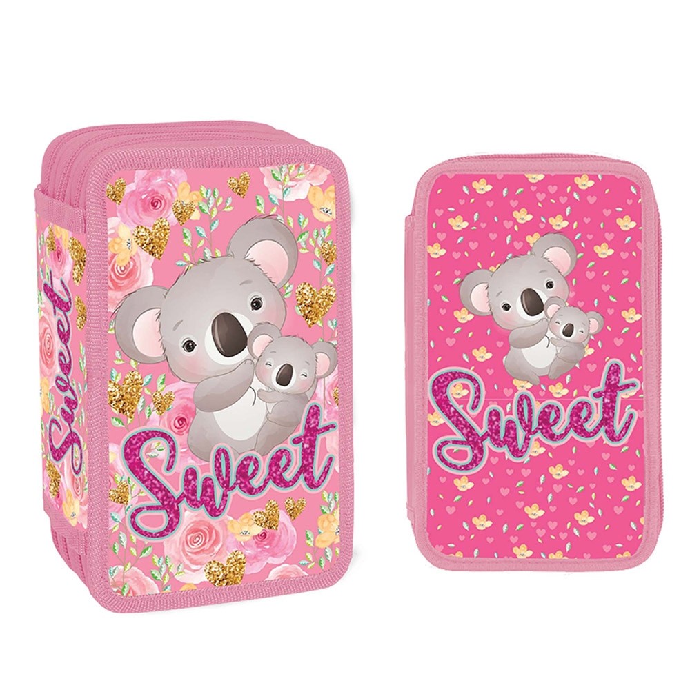 Penar fete, complet echipat, 39 piese, 3 compartimente, inchidere tip fermoar, spatiu orar, 3 ani+ - imagine 6